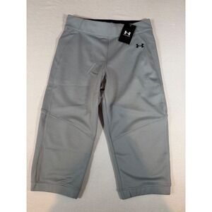 Under Armour Womens Vanish Softball Beltless Pants Gray 1364115 Medium NWT